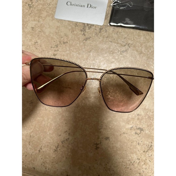 Christian Dior Monsieur 3YG86 LIGHT GOLD / BROWN RED FADE Sunglasses main image 5